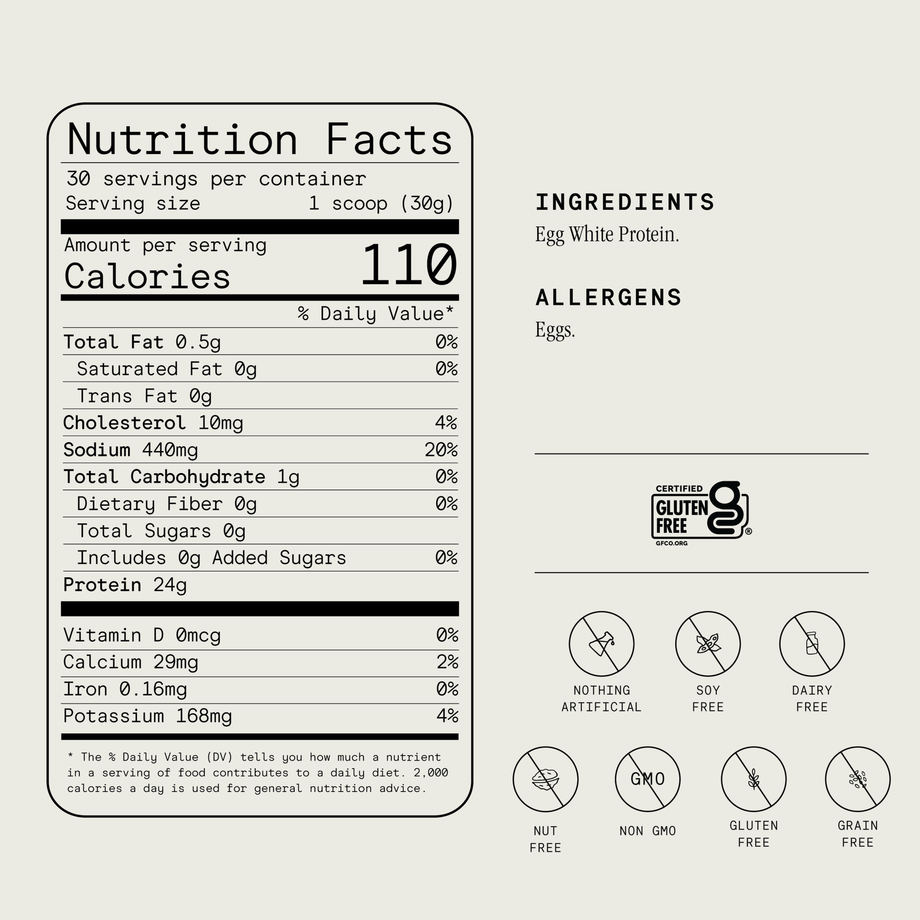 Julian Bakery Paleo Thin Egg Protein Powder Unflavored — alternate view