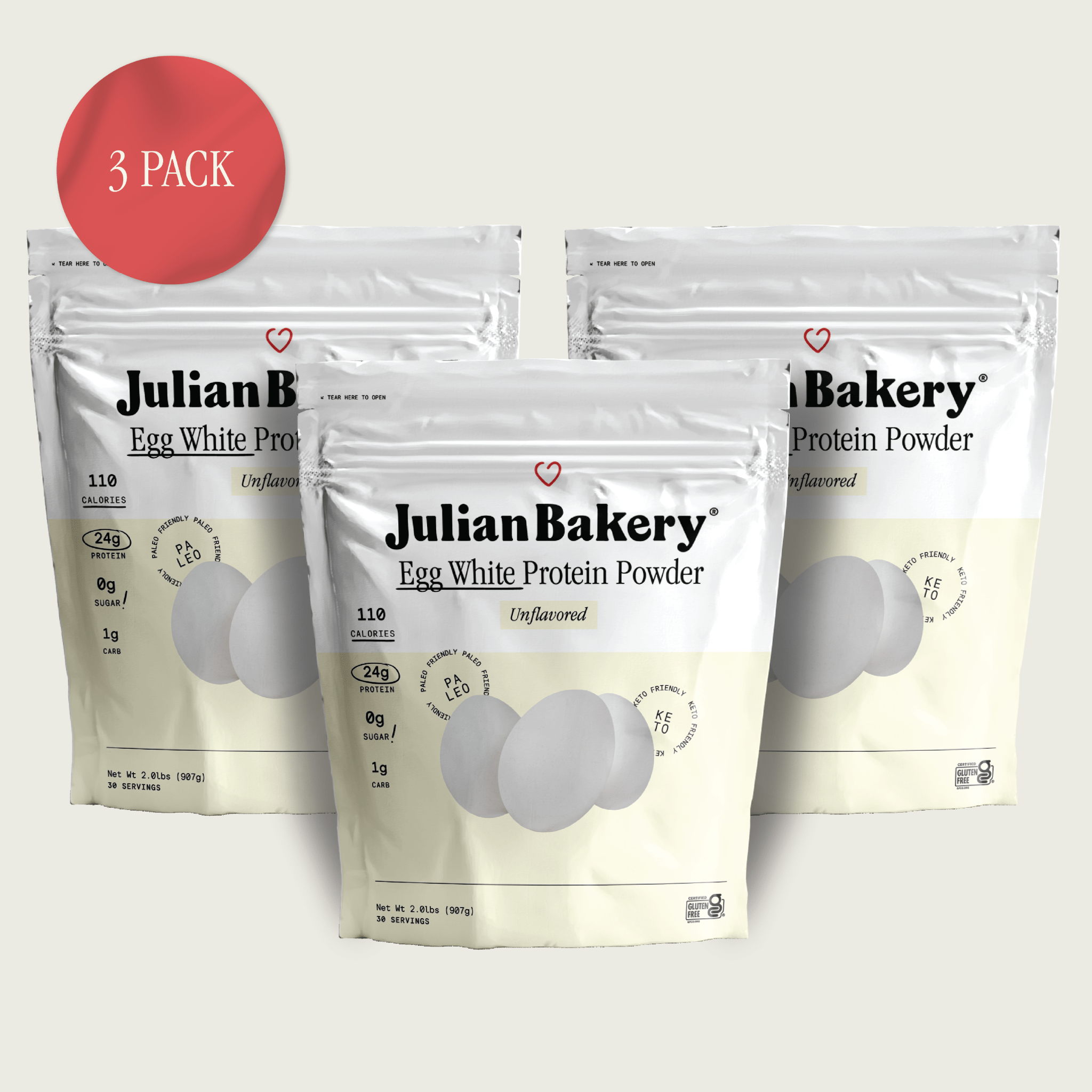 Julian Bakery Paleo Thin Egg Protein Powder Unflavored — alternate view