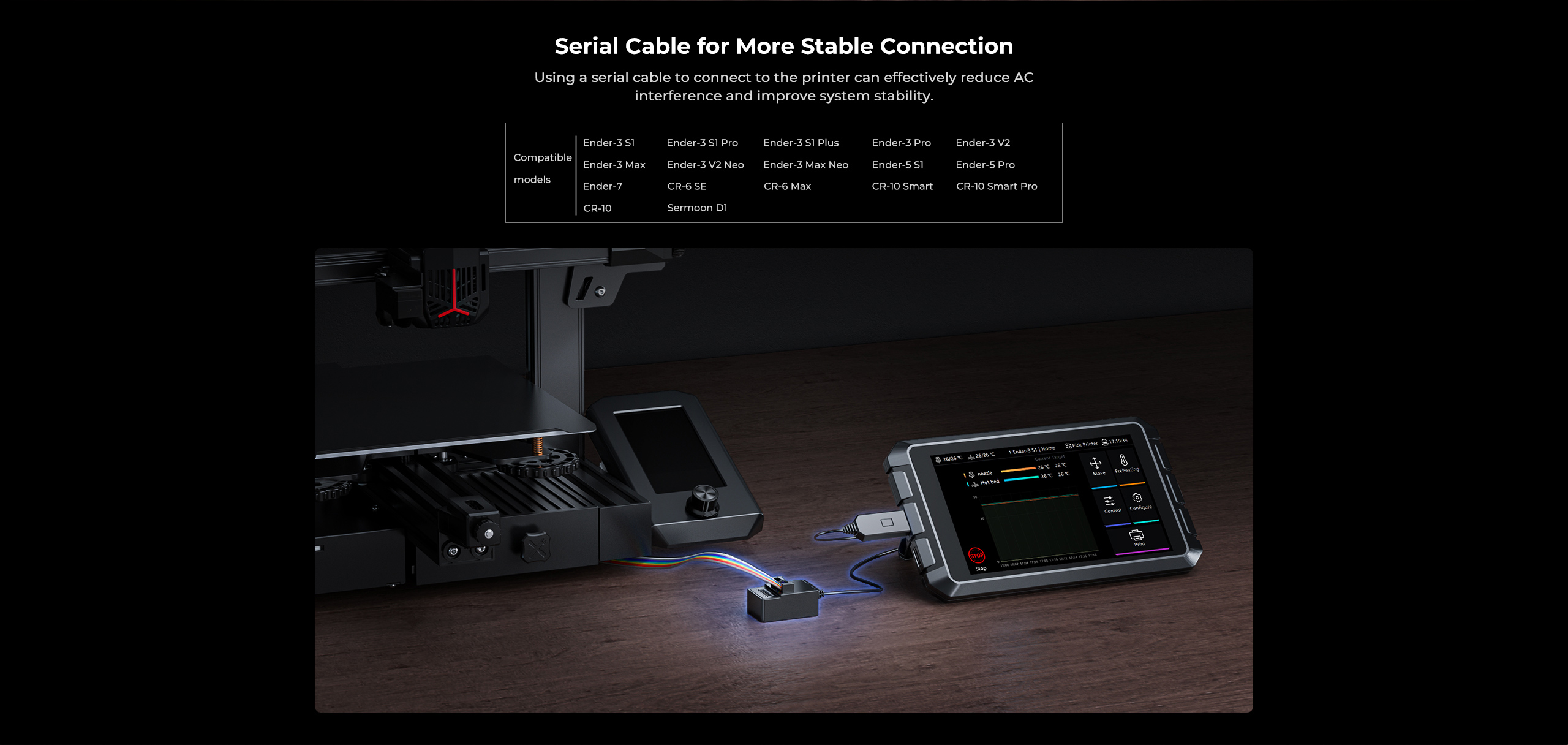 Creality Sonic Pad Klipper Screen — alternate view