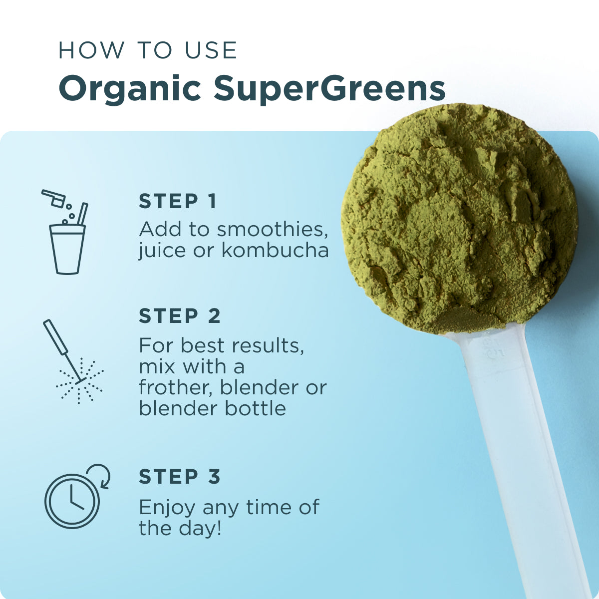 Ancient Nutrition Organic Supergreens Powder Greens Flavor 50 Servings — alternate view