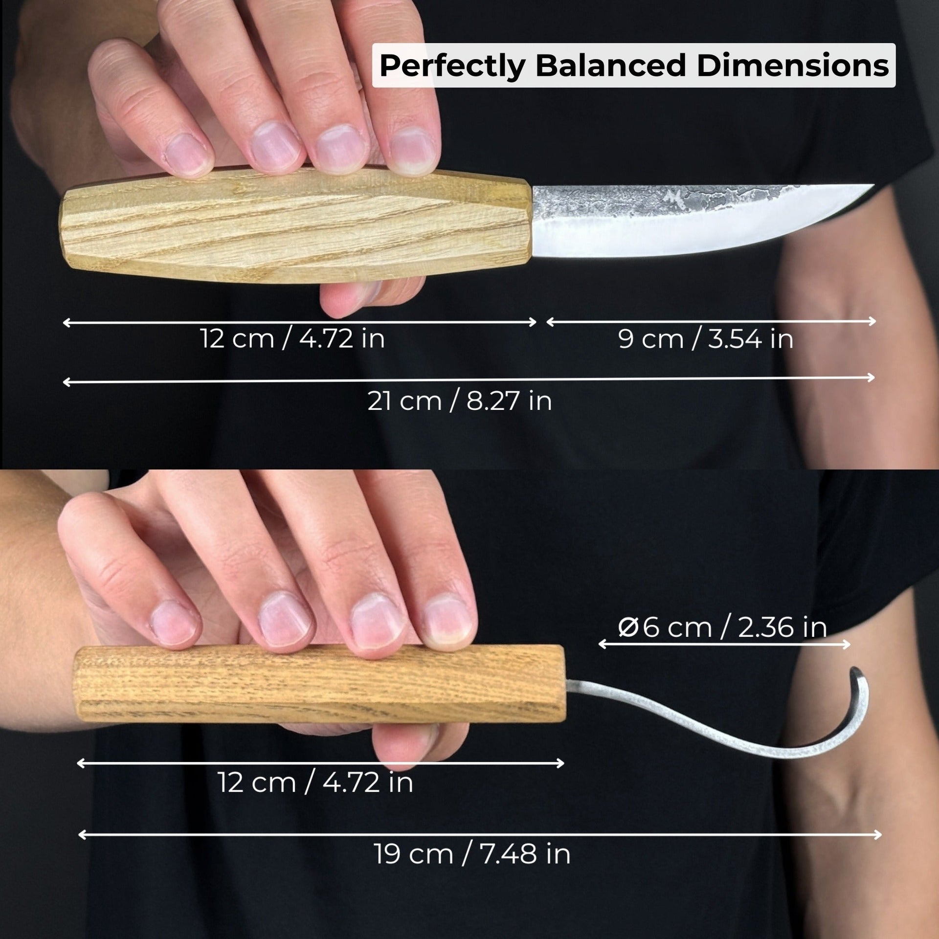 Sharky Forged Steel Tools Wooden Spoon Carving Set — alternate view