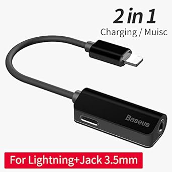 Baseus 2in1 Audio Cable Adapter Lightning — alternate view