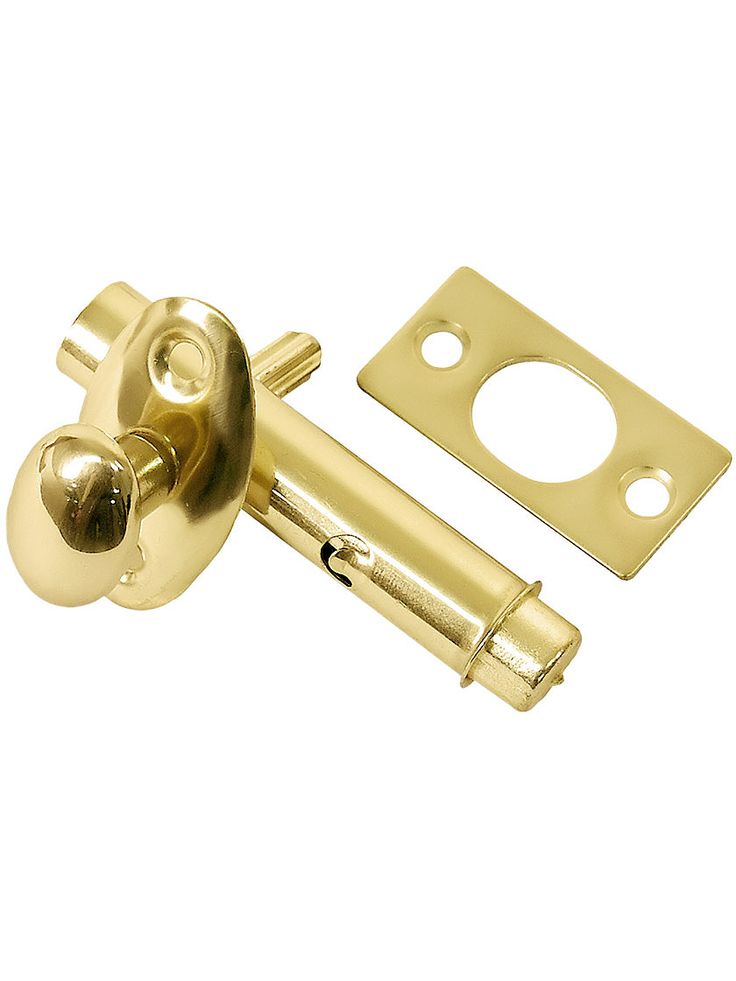 National Hardware Solid Brass Mortise Bolt — alternate view