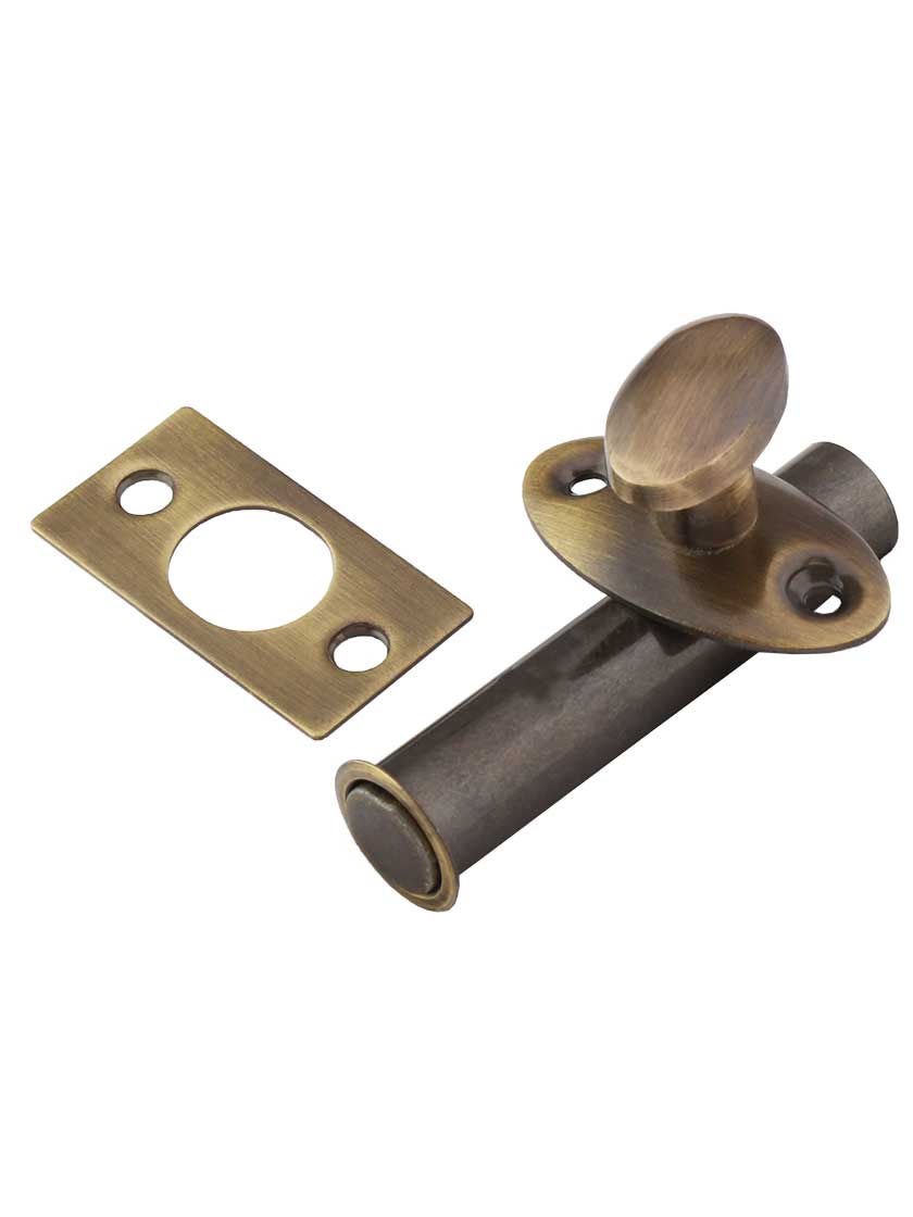 National Hardware Solid Brass Mortise Bolt — alternate view